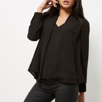 Black 2 In 1 blouse